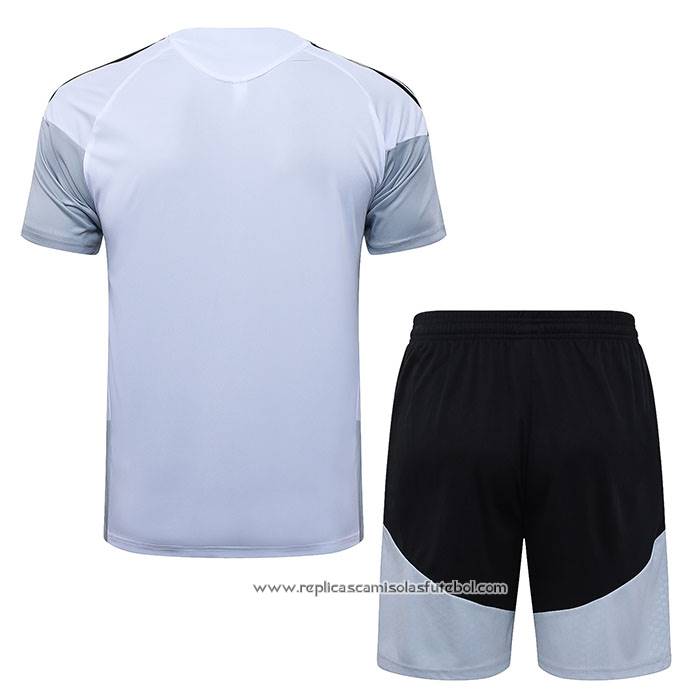 Fato de Treino Real Madrid 2025-2026 Manga Curta Branco - Calcas Curta